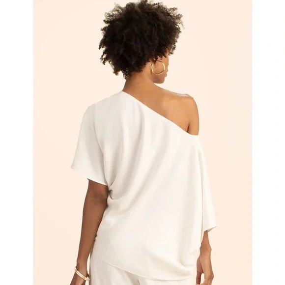 Trina Turk Asymmetrical Radiant Top BLUE - Picture 3 of 7